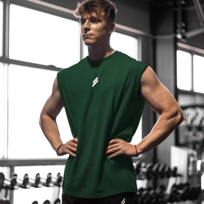 Herre Fitness Tanktop - Åndbar Træning Top til Sommerbrug
