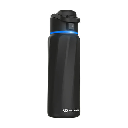 Stay Hydrated in Style: The WaterH Boost Smart Water Bottle - 32 Oz with Hydration Tracking App & Insulation