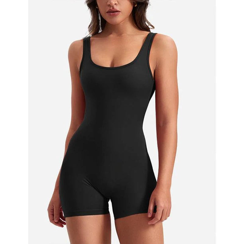 Elevate Your Style with Brillara™️ Women's Tummy Control V Back Scrunch One Piece Jumpsuit