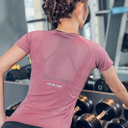 Elevate Your Workout with Our Plus Size Women's Yoga T-Shirt – Stylish and Comfortable Sportswear!