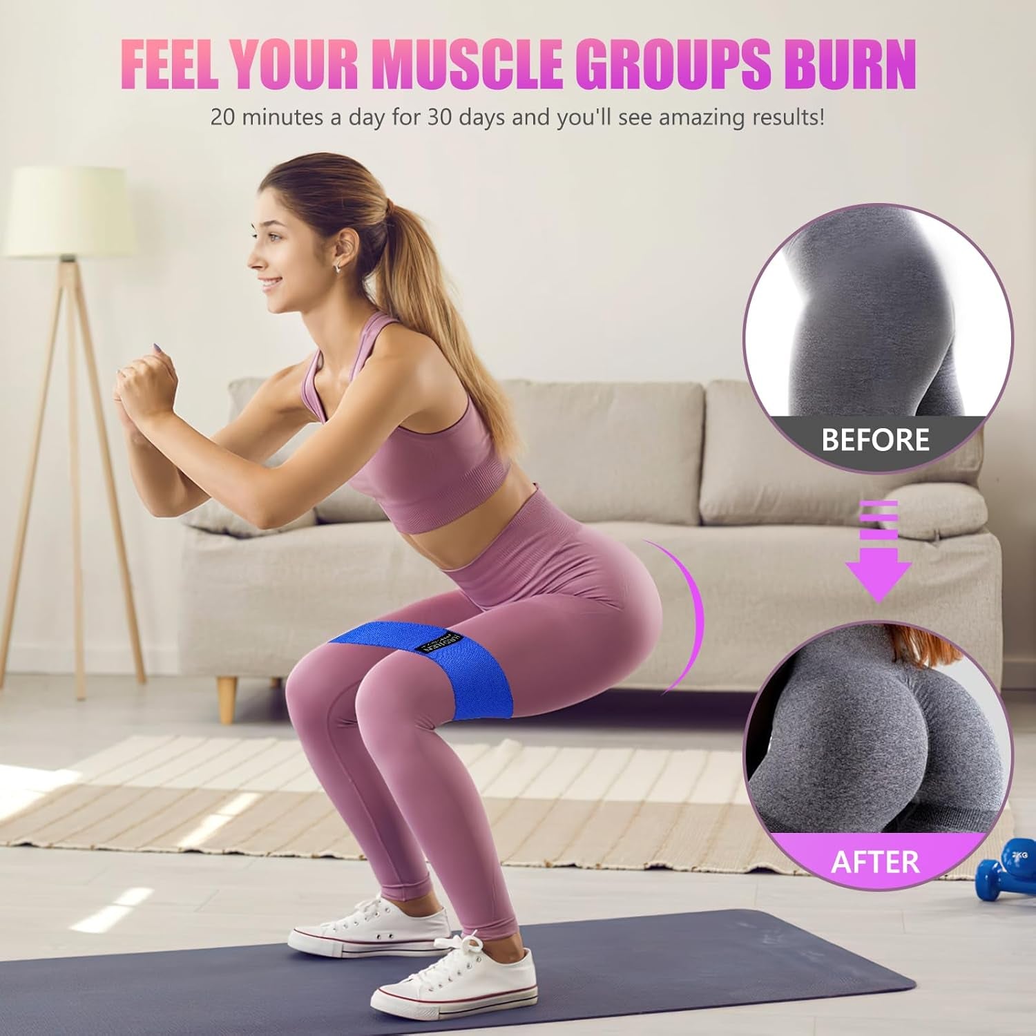 Ultimate Resistance Bands Set for Effective Workouts - 3 Levels of Elastic Stretch Bands for Men & Women, Perfect for Home Fitness, Yoga, and Physical Therapy with Convenient Carry Bag