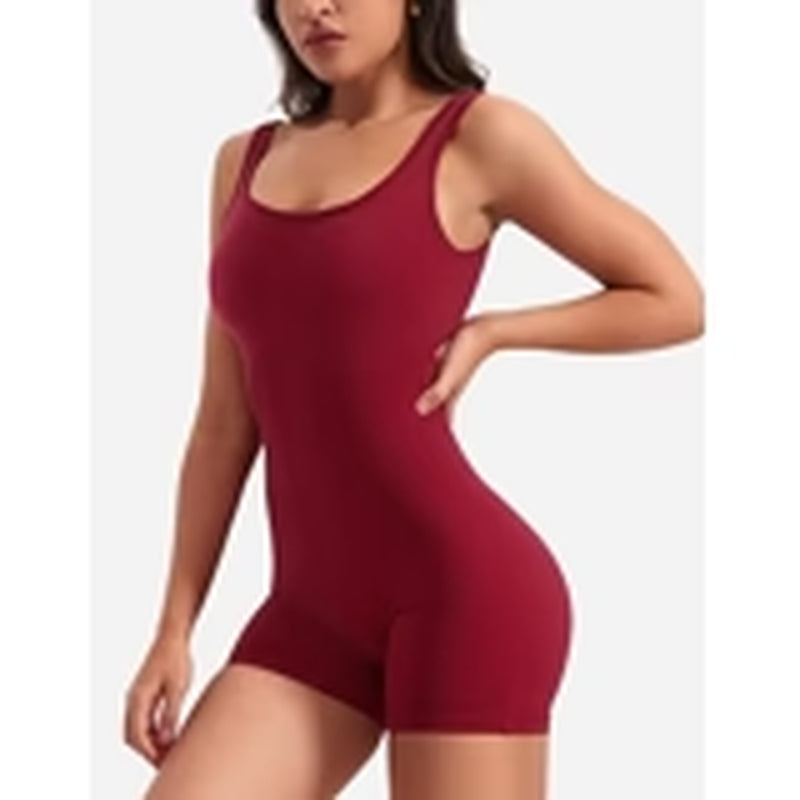 Elevate Your Style with Brillara™️ Women's Tummy Control V Back Scrunch One Piece Jumpsuit