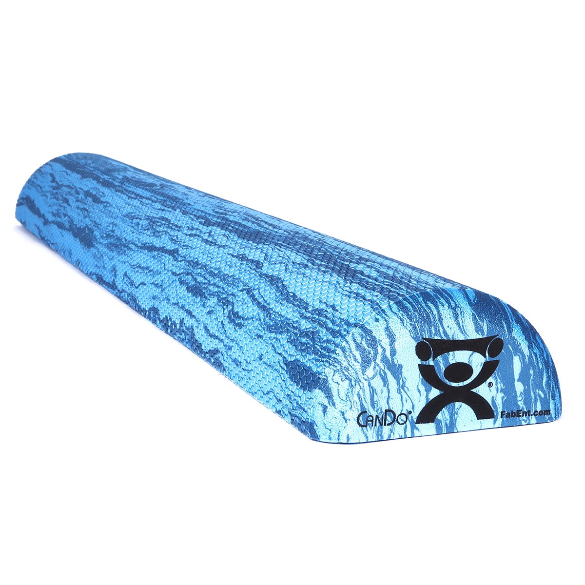 Transform Your Workout with the CanDo Extra Firm Half Round Foam Roller in Marble Blue