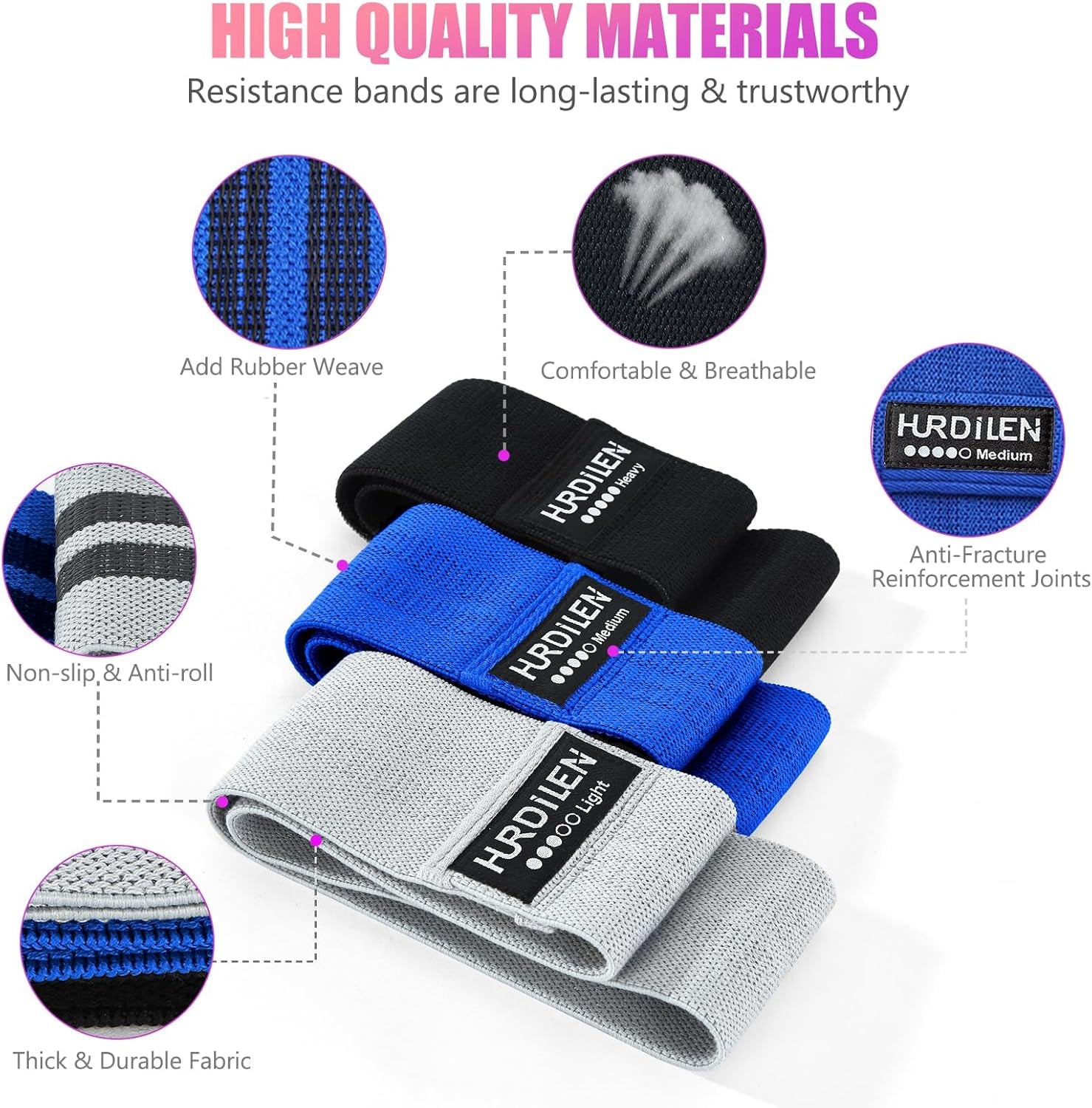 Ultimate Resistance Bands Set for Effective Workouts - 3 Levels of Elastic Stretch Bands for Men & Women, Perfect for Home Fitness, Yoga, and Physical Therapy with Convenient Carry Bag