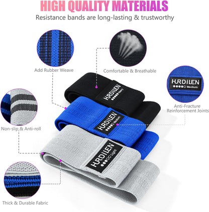 Ultimate Resistance Bands Set for Effective Workouts - 3 Levels of Elastic Stretch Bands for Men & Women, Perfect for Home Fitness, Yoga, and Physical Therapy with Convenient Carry Bag