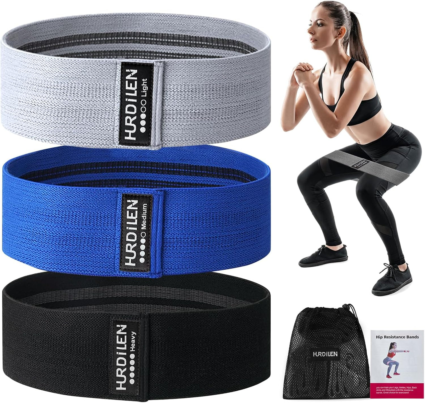 Ultimate Resistance Bands Set for Effective Workouts - 3 Levels of Elastic Stretch Bands for Men & Women, Perfect for Home Fitness, Yoga, and Physical Therapy with Convenient Carry Bag