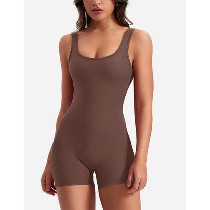 Elevate Your Style with Brillara™️ Women's Tummy Control V Back Scrunch One Piece Jumpsuit