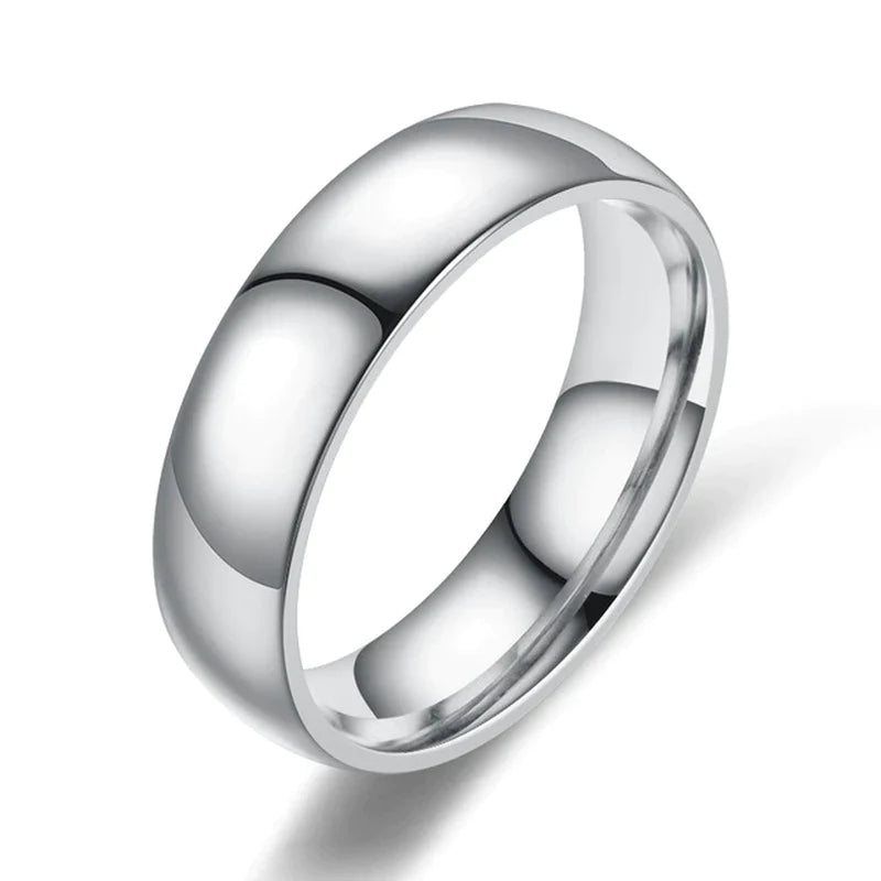 Stylish Smart Temperature Ring - Real-Time Body Temperature Monitoring in Stainless Steel